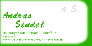 andras sindel business card